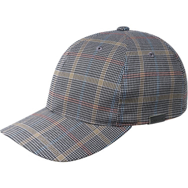Kangol Pattern Flexfit Baseball Cap in Grey Plaid