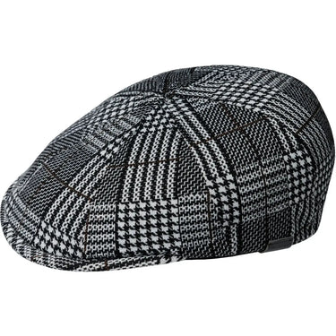 Kangol Pattern Flexfit Cap Cotton Blend Ivy in Black Plaid