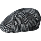 Kangol Pattern Flexfit Cap Cotton Blend Ivy in Black Plaid