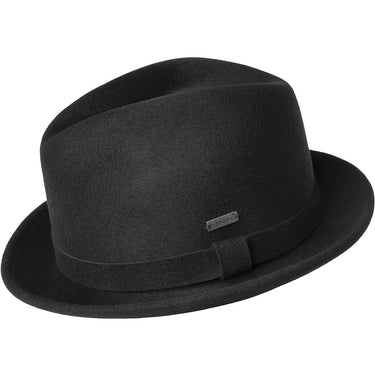 Kangol Polished Player Wool Felt Trilby in Black