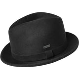 Kangol Polished Player Wool Felt Trilby in Black