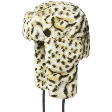 Kangol Snow Leopard Trapper Luxurious Faux Fur in Snow Leopard