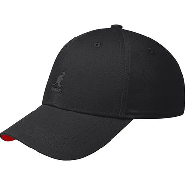 Kangol Stretch Fit Baseball Cap in Black / Red #color_ Black / Red