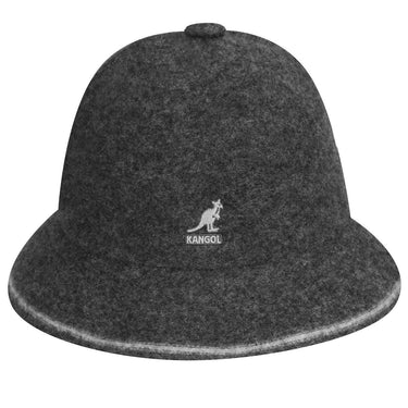 Kangol Stripe Casual Wool Bucket Hat in Flannel / Off White