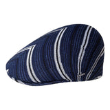 Kangol Tropic Diagonal Stripes 507 Ivy Cap in Navy
