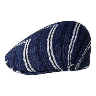 Kangol Tropic Diagonal Stripes 507 Ivy Cap in Navy