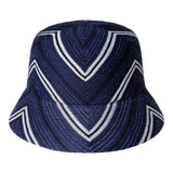 Kangol Tropic Diagonal Stripes Bucket Hat in Navy