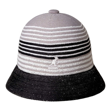 Kangol Tropic League Casual Bucket Hat in Grey / Black