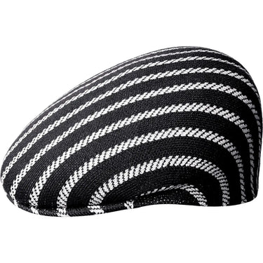 Kangol Twist Stripe 504 Ivy Cap in Black / White