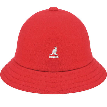 Kangol Wool Casual Bucket Hat in Red #color_ Red