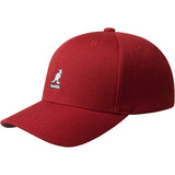 Kangol Wool Flexfit Wool Baseball Cap in Barn Red