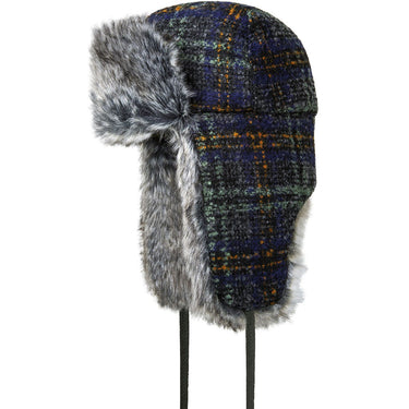 Kangol Wool Ushanka Winter Trapper in Dark Flannel