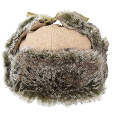 Kangol Wool Ushanka Winter Trapper in Camel