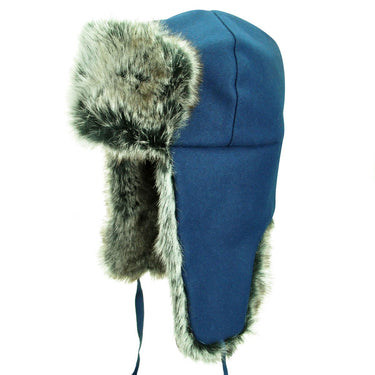 Kangol Wool Ushanka Winter Trapper in Prussian