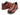 Paul Parkman Men's Burnished Textured Leather Sneakers in Brown