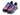Paul Parkman Men's Textured Leather Sneakers in Blue & Purple
