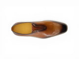 Carrucci Shoes Laceless Loafer Contrast Sole