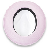 Ferrecci Tapa in Lavender and White Crushable Straw Fedora
