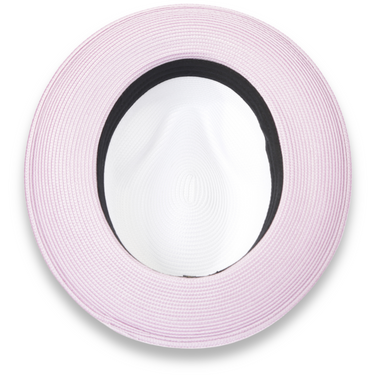 Ferrecci Tapa in Lavender and White Crushable Straw Fedora