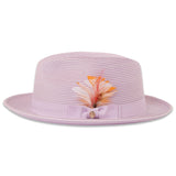 Ferrecci Tapa in Lavender Crushable Straw Fedora