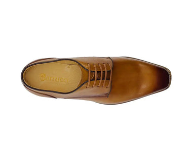 Carrucci Shoes Burnished Leather Plain Toe Blucher