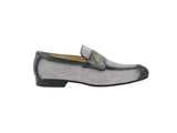 Carrucci Shoes Life Style Penny Loafer With Leather Trim in Gray