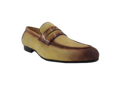 Carrucci Shoes Life Style Penny Loafer With Leather Trim