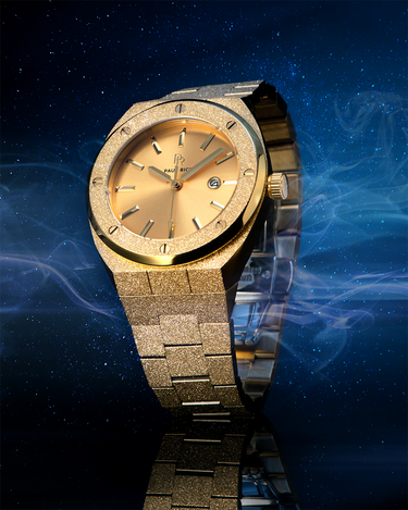 Paul Rich US Frosted Midas Touch Gold Quartz Watch