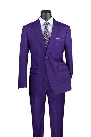 Vinci Purple Modern Fit 2 Piece Suit - MRW-1