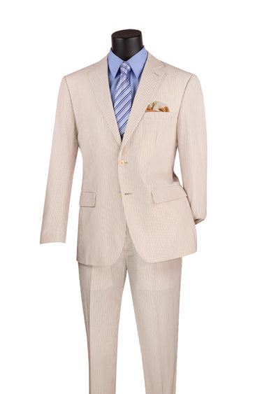 Vinci Tan Modern Fit 2 Piece Suit - MSS-1