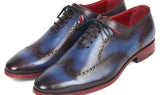 Paul Parkman Men's Wingtip Oxfords in Blue & Purple