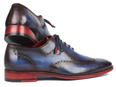 Paul Parkman Men's Wingtip Oxfords in Blue & Purple