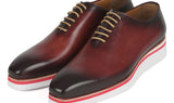 Paul Parkman Men's Smart Casual Wholecut Oxfords Bordeaux