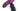 Paul Parkman Men's Studded Cap Toe Monkstraps Purple