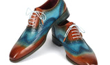 Paul Parkman Men's Wingtip Oxfords Turquoise / Tobacco