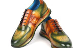 Paul Parkman Men's Green & Brown Patina Sneakers