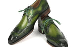 Paul Parkman Goodyear Welted Wingtip Derby Shoes Green