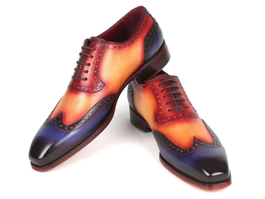 Paul Parkman Goodyear Welted Men's Wingtip Oxfords Multicolor