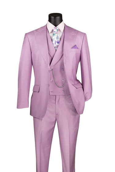 Vinci Lavender Modern Fit 3 Piece Suit - MV2K-2