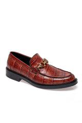 Mauri 1028/1 Chapel Alligator & Leather Horse-Bit Loafer (MA5697) - Gold