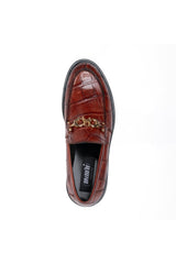 Mauri 1028/1 Chapel Alligator & Leather Horse-Bit Loafer (MA5697) - Gold