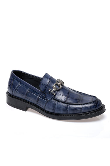 Mauri 1028/1 Chapel Alligator & Leather Horse-Bit Loafer (MA5697) - Wonder Blue