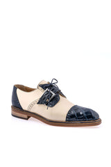 Mauri 1087/4 Alligator & Leather Single Monk-Strap