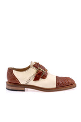 Mauri 1087/4 Alligator & Leather Single Monk-Strap