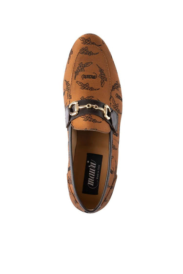 Mauri 1099/6 Fabric & Leather Horse-Bit Loafer - Copper/Sport Rust
