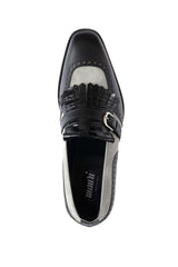 Mauri 1123 Multi Material Kil-Tie Loafer - Black/Grey