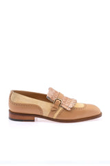 Mauri 1123 Multi Material Kil-Tie Loafer - Dune/Champagne