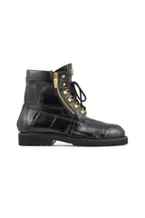 Mauri 3017/1 Hunter Alligator / Ostrich Leg Boot