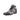 Mauri Jetset in Black / Grey Mens Exotic Alligator / Ostrich Leg / Mauri Fabric Derby Boots