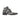 Mauri Jetset in Black / Grey Mens Exotic Alligator / Ostrich Leg / Mauri Fabric Derby Boots in Black Grey